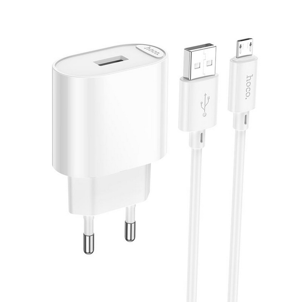 Мережевий ЗП Hoco C109A micro 1USB, 2.1A / 10.5W