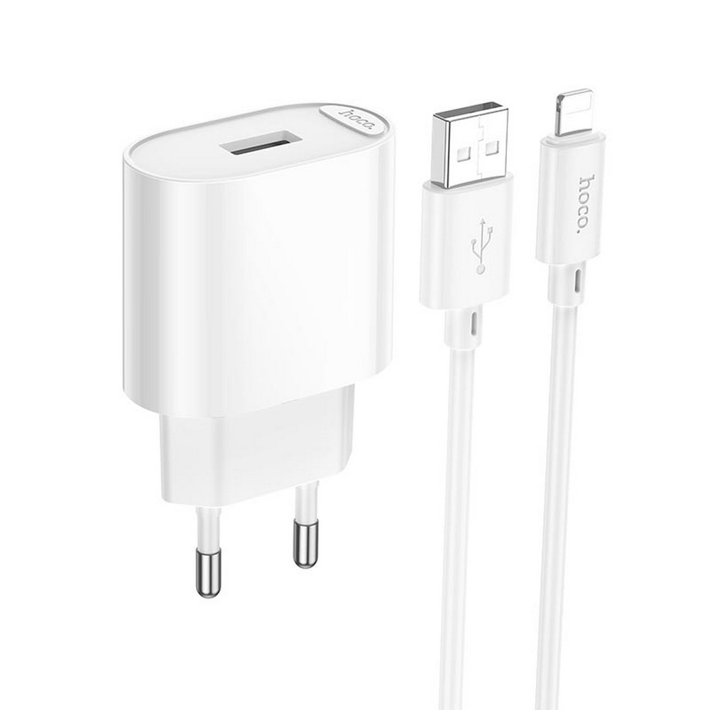 Мережевий ЗП Hoco C109A Lightning 1USB, 2.1A / 10.5W