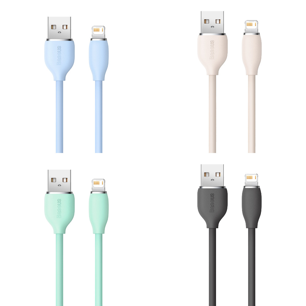 Кабель USB Baseus Jelly Liquid Silica Gel Lightning cable 2m, 2.4A (CAGD00010)