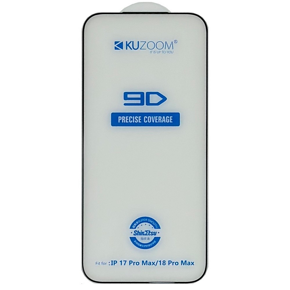 Захисне скло Kuzoom 9D for iPhone 17 Pro Max / 18 Pro Max