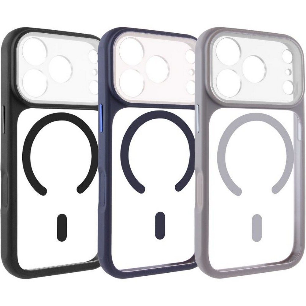 Чохол TPU+PC Getman Moon Clear with MagSafe iPhone 17 Pro Max