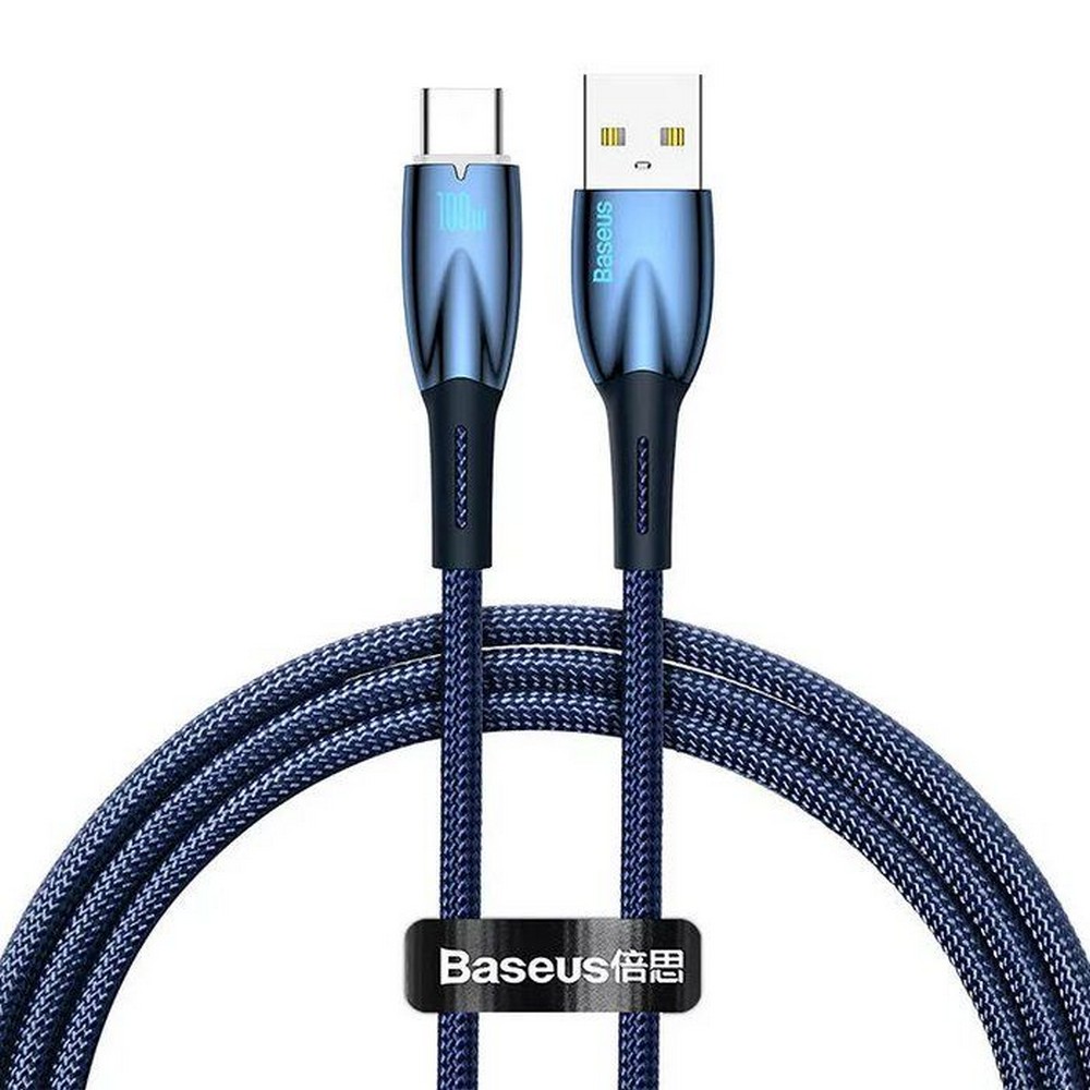 Кабель USB Baseus Glimmer series fast charging Type-C 100W, 1m