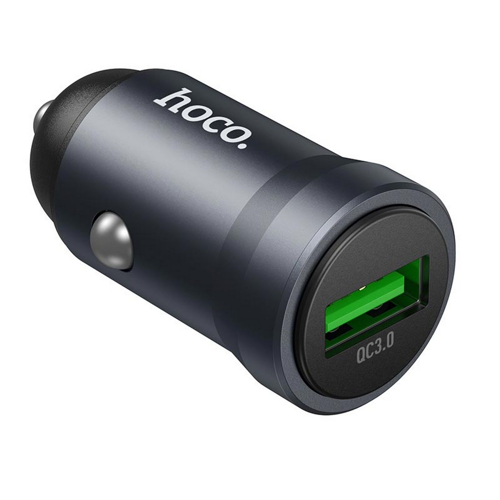 Автомобільний ЗП Hoco Z62  (1USB, 18W/3A, QC)