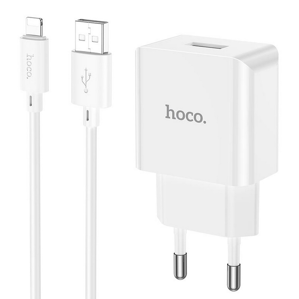 Мережевий ЗП Hoco C106 Lightning 2.1A