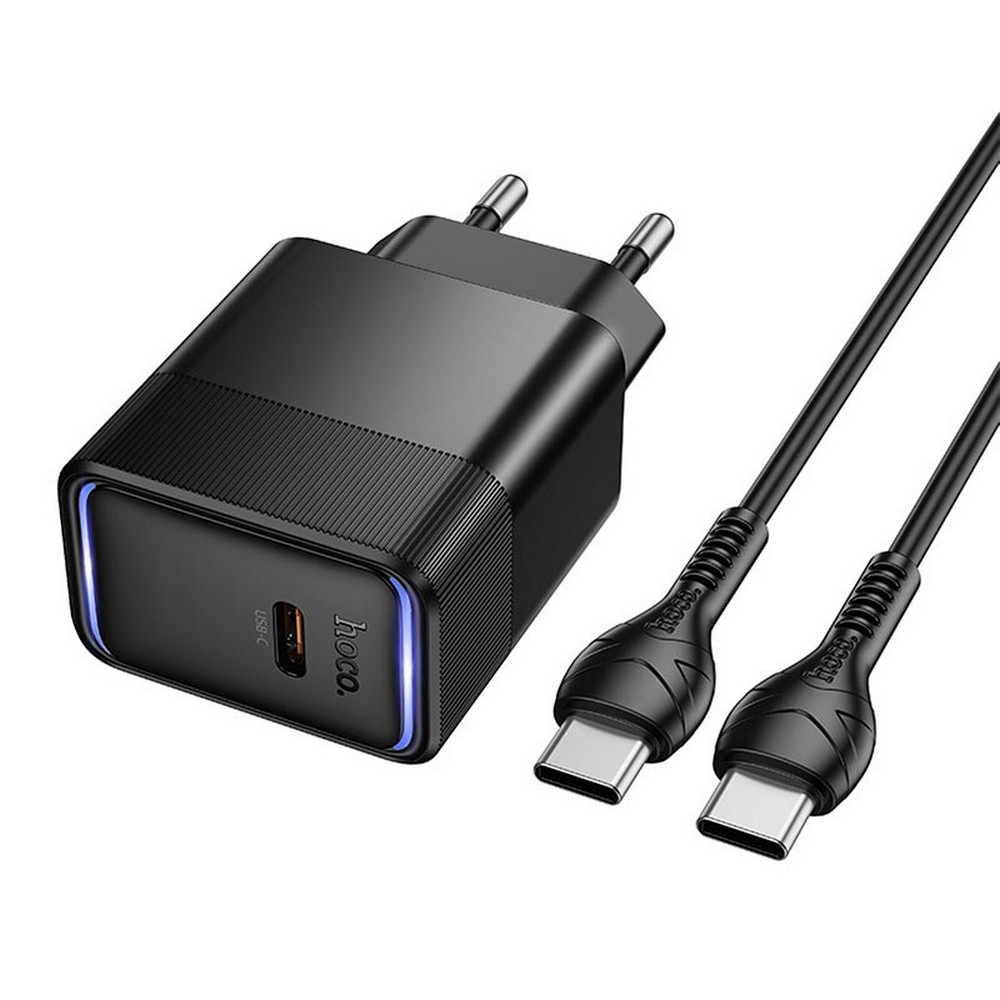 Мережевий ЗП Hoco CS113A 1C, PD/QC, 45W/3A with  C to C cable