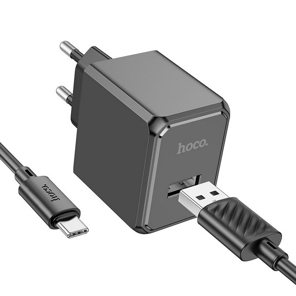 Мережевий ЗП Hoco CS11A 1USB, 2.1A Type-C