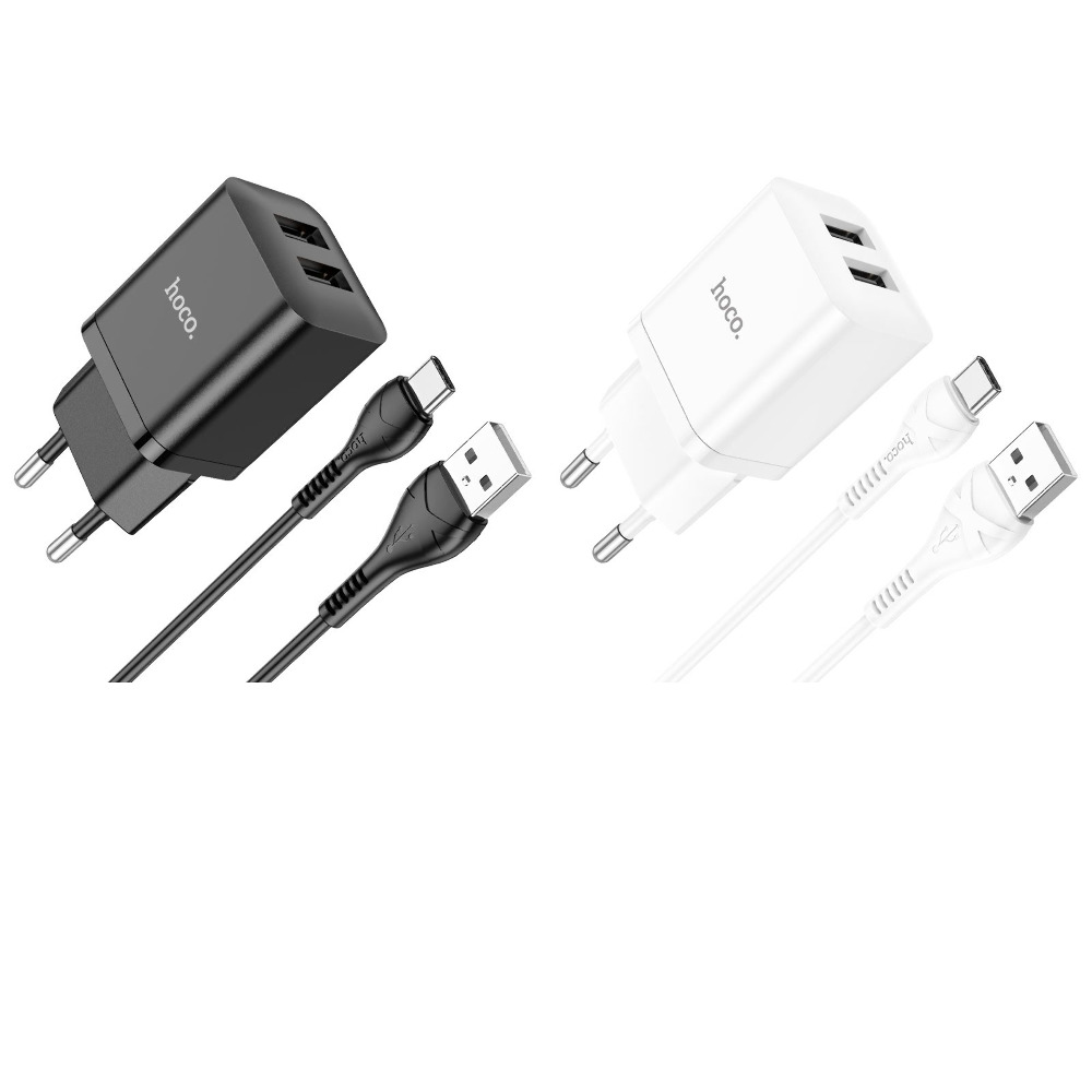 Сетевое ЗУ Hoco N25 2USB 2.1A Type-C