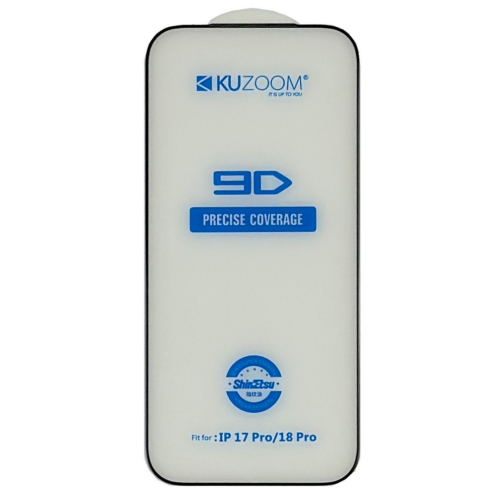 Захисне скло Kuzoom 9D for iPhone 17 Pro / 18 Pro