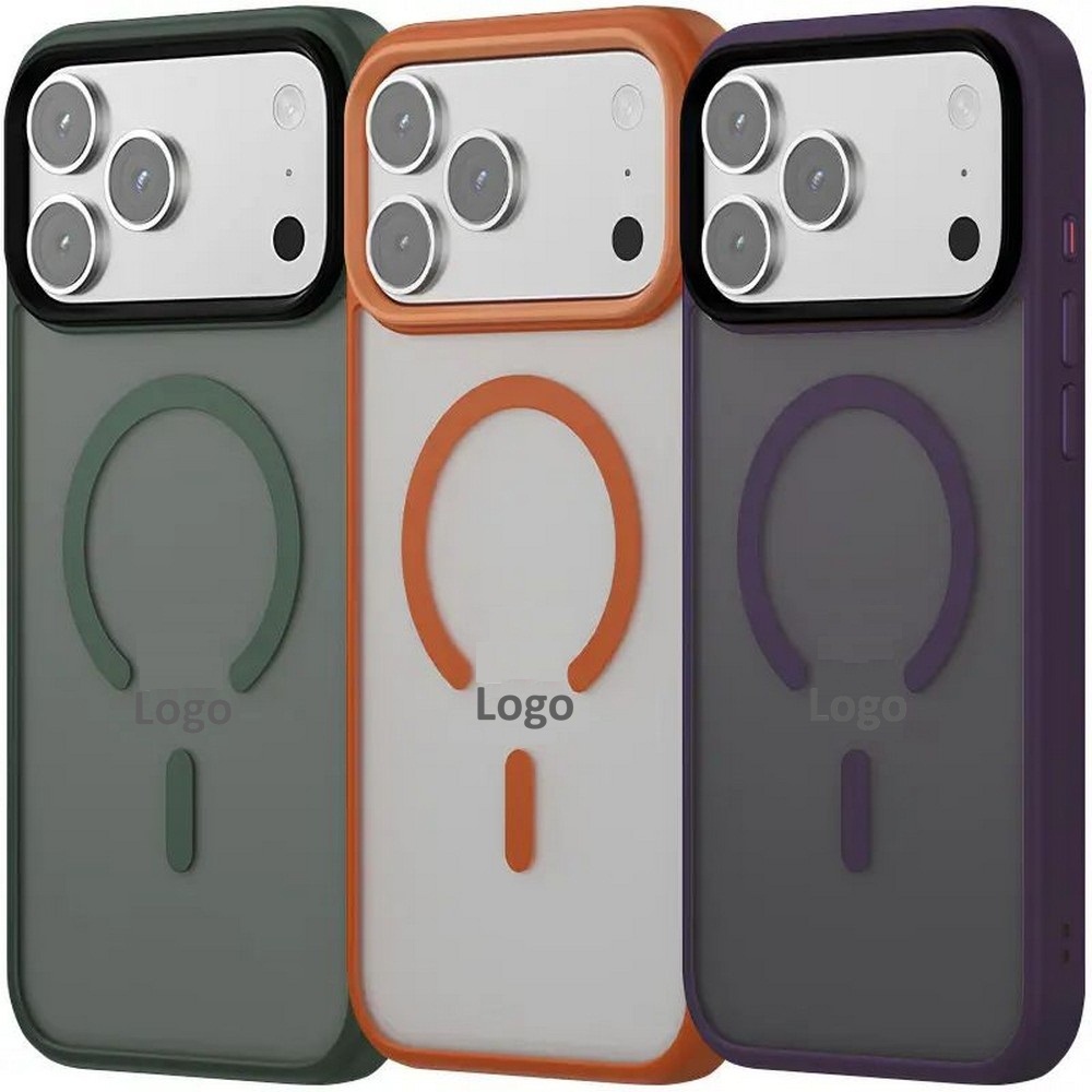 Чехол TPU+PC Metal Button with MagFit colorful iPhone 17 Pro