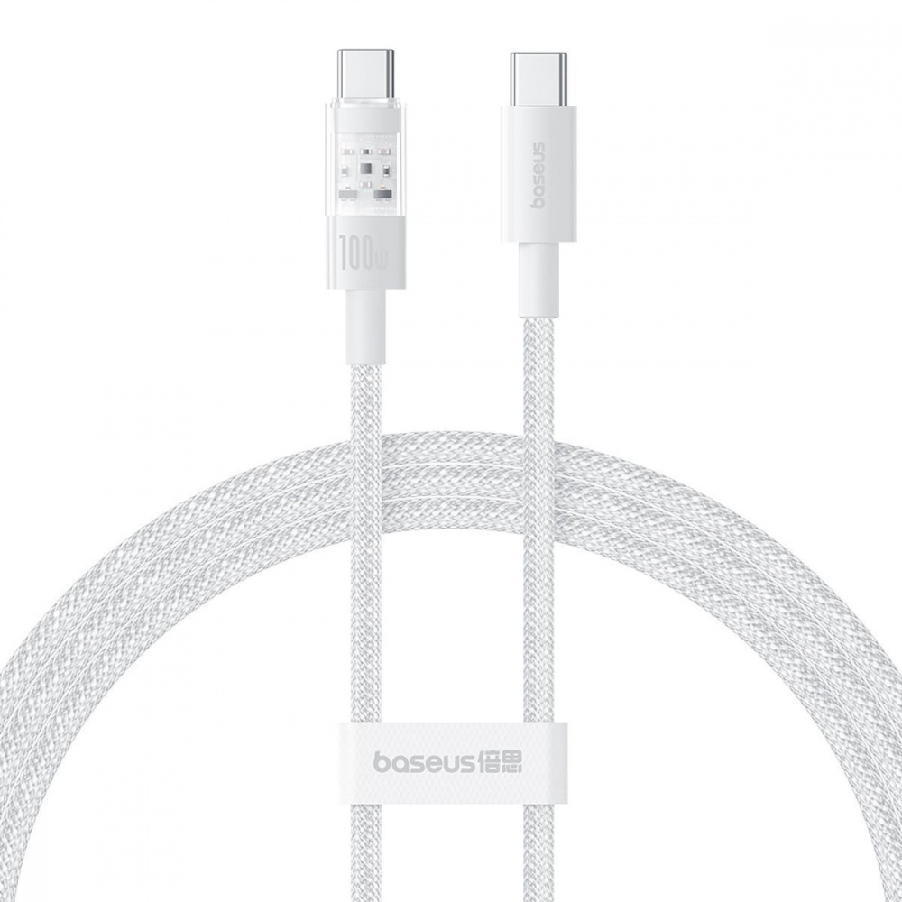 Кабель USB Baseus Gem Fast Charging Type-C to Type-C 100W, 1m