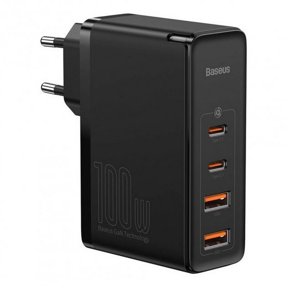 Мережевий ЗП Baseus GaN2 Pro Quick Charge 100W 2Type-C + 2USB