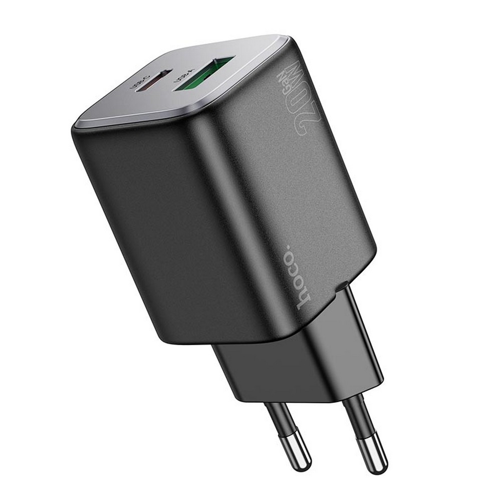 Мережевий ЗП Hoco N41 1USB, 1Type-C, 20W/3A, PD/QC