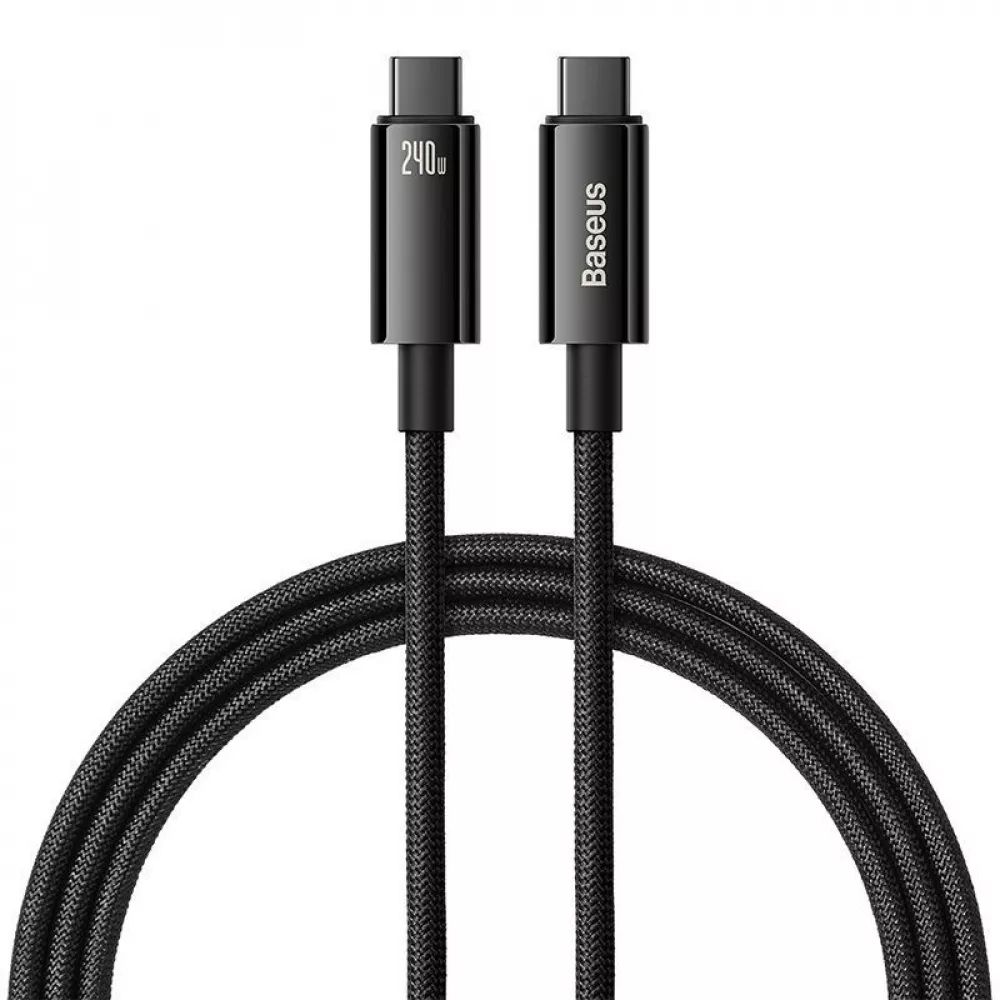 Кабель USB Baseus Tungsten Gold Type-C to Type-C 240W 1m