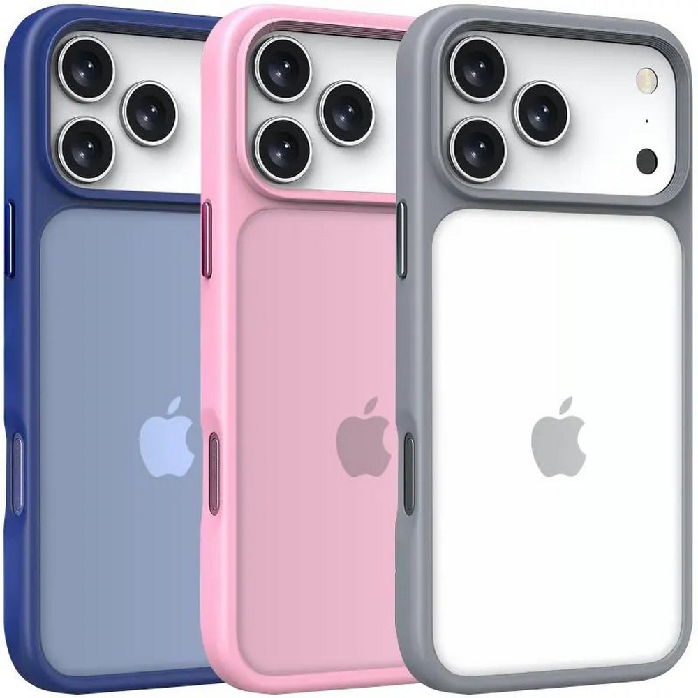 Чехол TPU+PC Metal Button iPhone 17 Pro