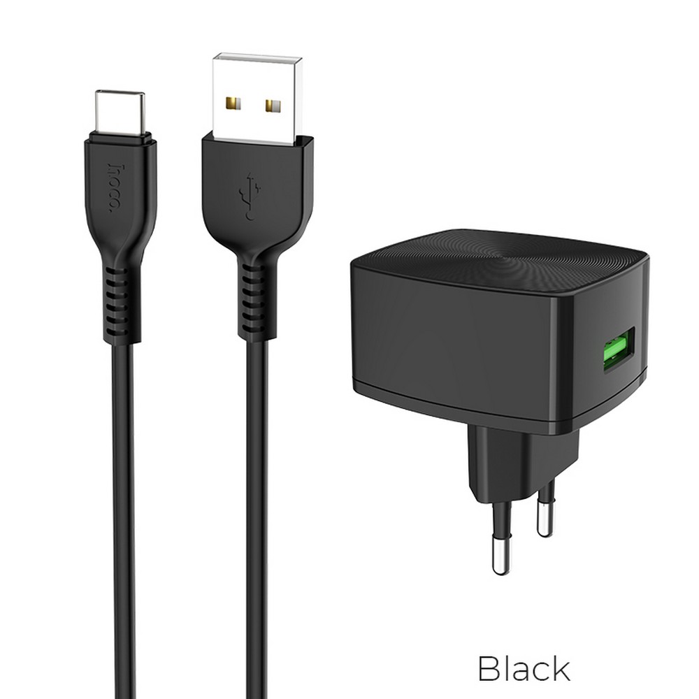СЗУ Hoco C70A Type-C (QC3.0, 1USB, 3A)