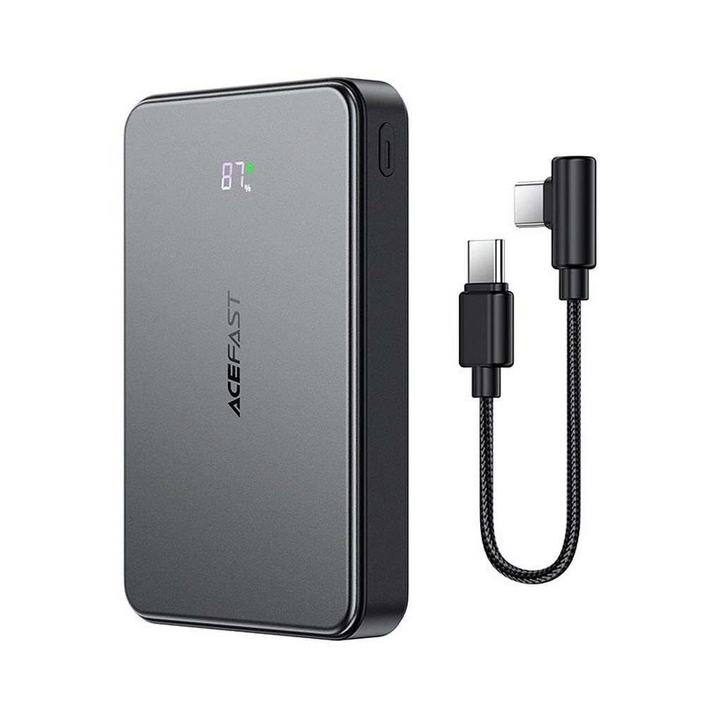 Power bank Acefast M31 10000mAh 1USB/2Type-C, 22.5W/3A magnetic fast charging  with cable