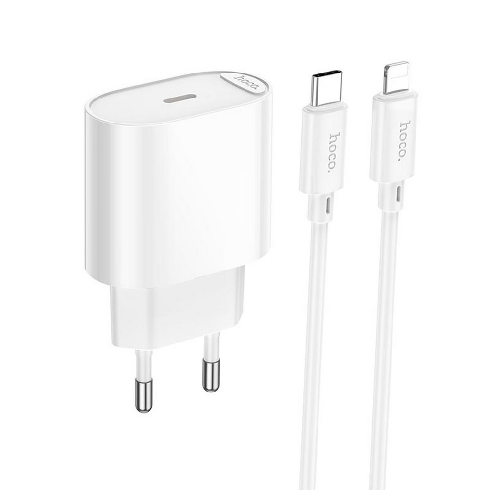 Мережевий ЗП Hoco C109A USB-C 20W +Type-C to Lighning 