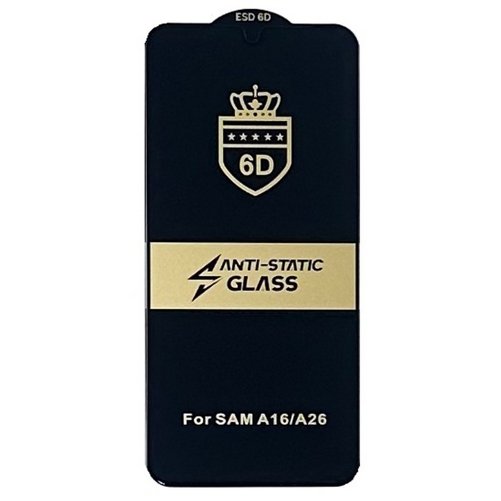 Защитное стекло 6D Anistatic Samsung A16 / A17 / A26 без уп