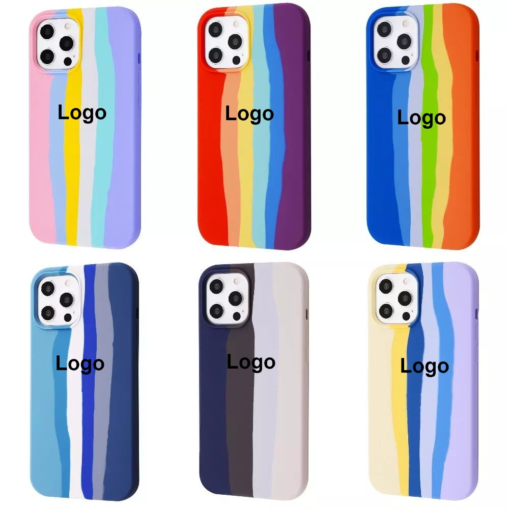 Чехол Rainbow Silicone Case iPhone 13 Pro