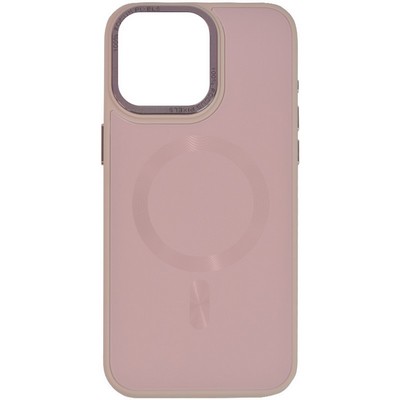 Чехол TPU+Glass Saphire Midnight open camera with MagSafe iPhone 15 Pro Max