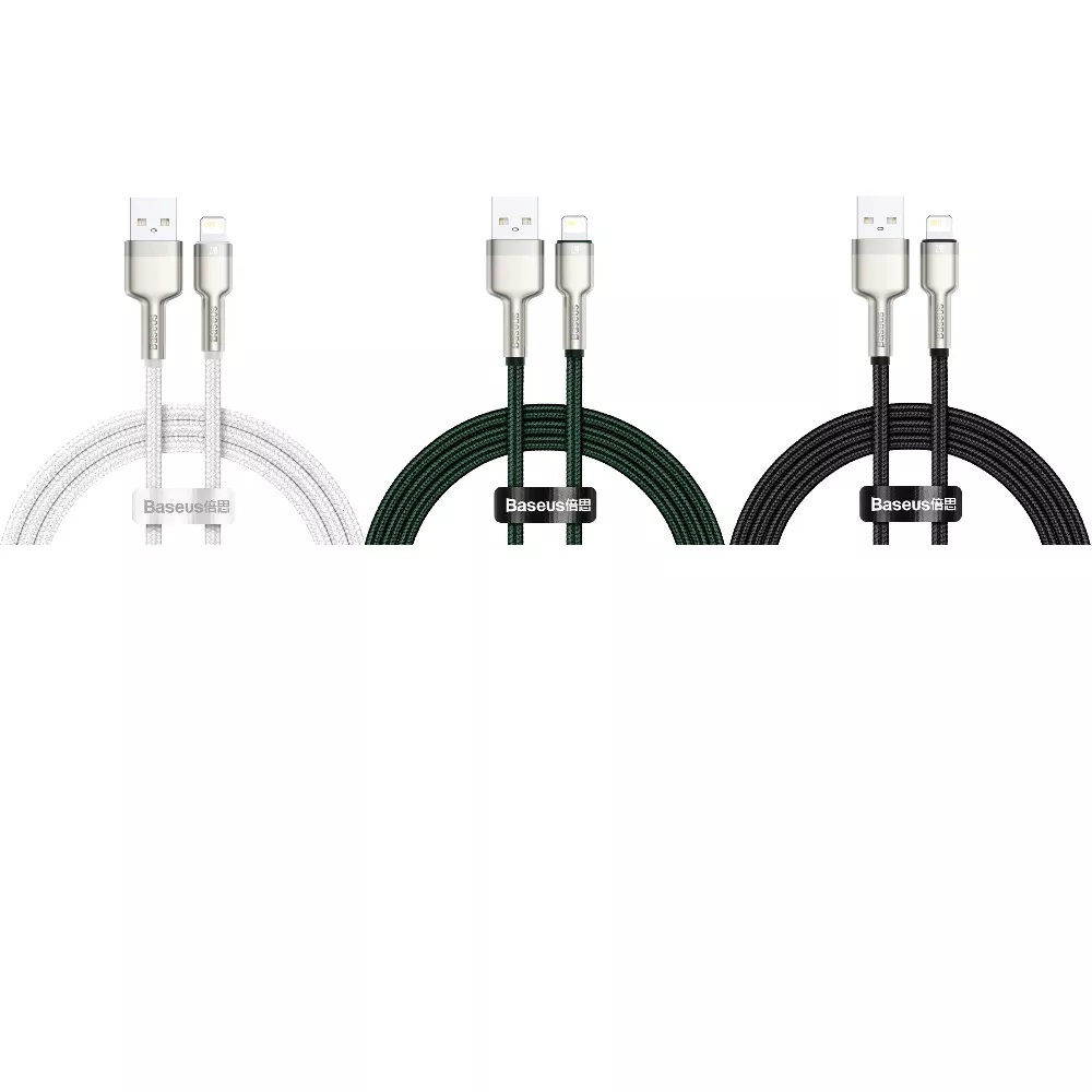 Кабель USB Baseus Cafule Metal Series Data Cable (Lightning) 1m, 2.4A