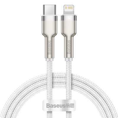 Кабель USB Baseus Cafule Metal Series Data Cable Type-C to Lightning 1m, 20W CATLJK-A02