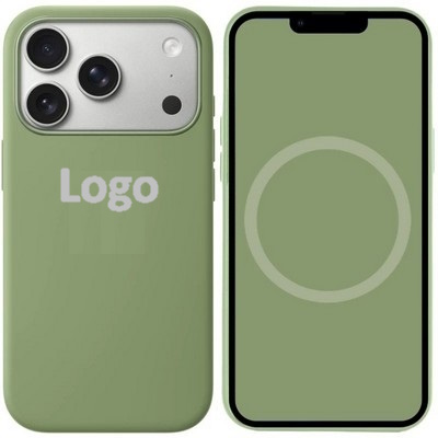 Чехол Silicon Case AAA with MagSafe with Button iPhone 17 Pro