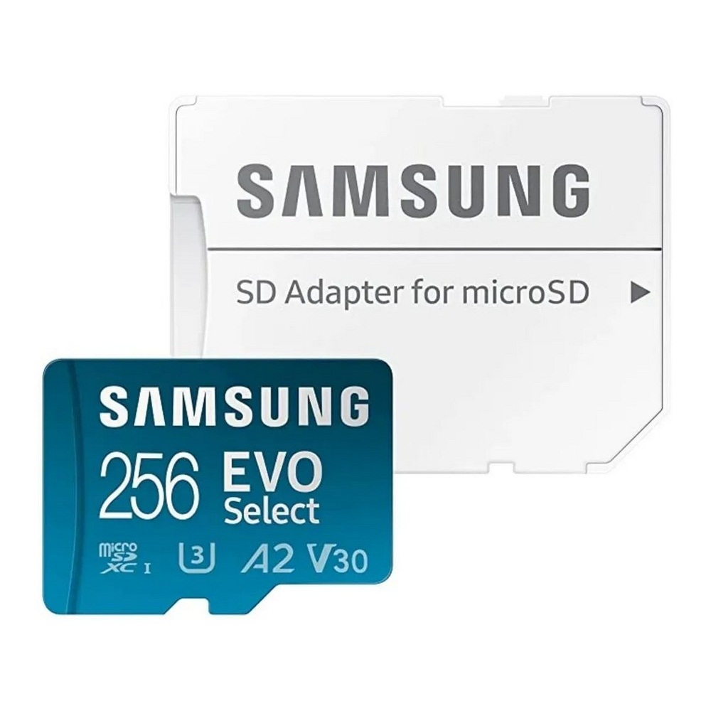 Карта памяти Samsung 256 GB Evo Select A2, V30 R130 Mb/s, W30 Mb/s