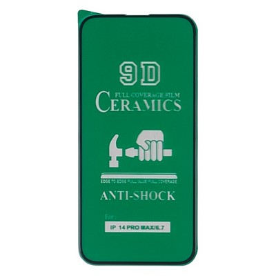 Защитное стекло Ceramics 9D iPhone 14 Pro Max/15 Plus