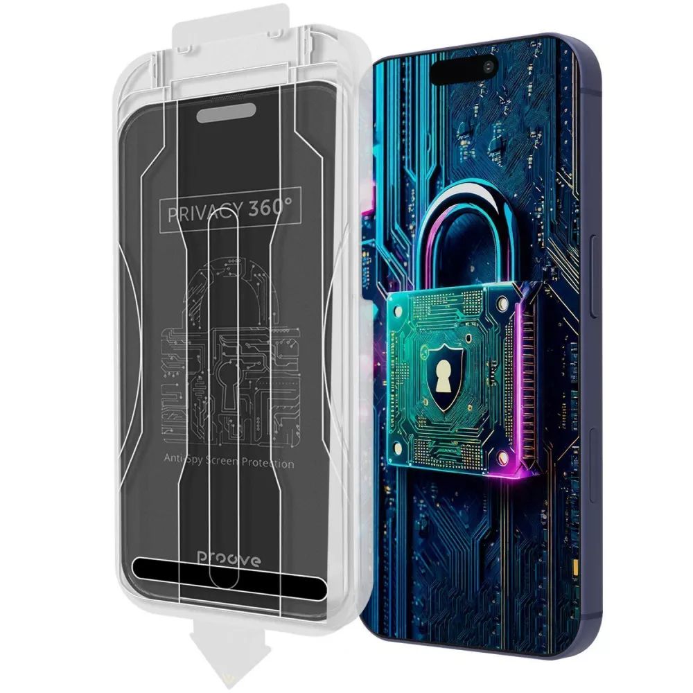 Защитное стекло Proove Privacy 360 Installation box iPhone 17 Pro Max  в уп.