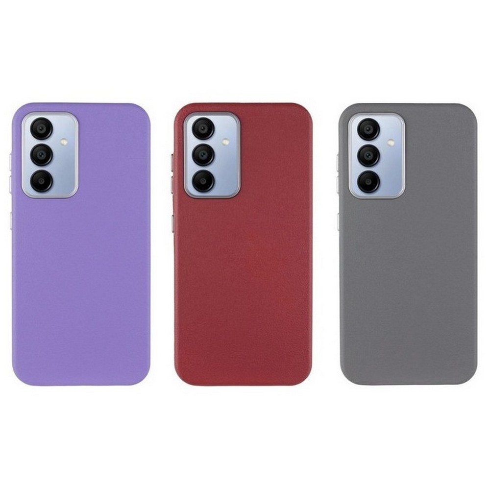 Чехол кожаный Leather case Metal Buttons Samsung S23 FE
