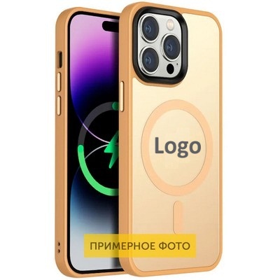 Чехол TPU+PC Metal Button with MagSafe colorful iPhone 16