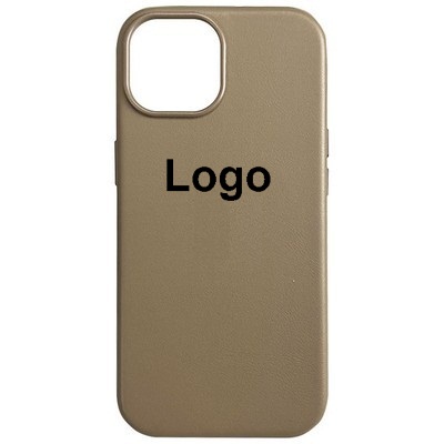 Чехол Leather Case AAA with MagSafe and animation iPhone 15 Pro Max