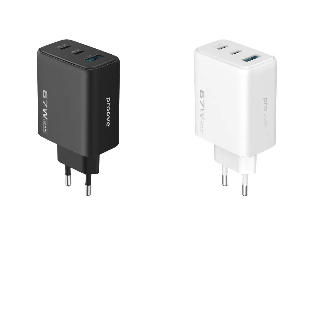 Сетевое ЗУ Proove Silicone Power 2 67W (2*Type-C+USB)