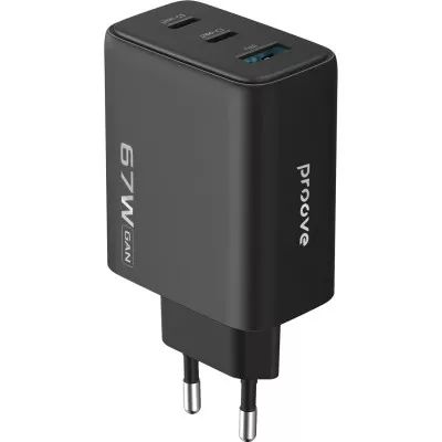 Сетевое ЗУ Proove Silicone Power 2 67W (2*Type-C+USB)