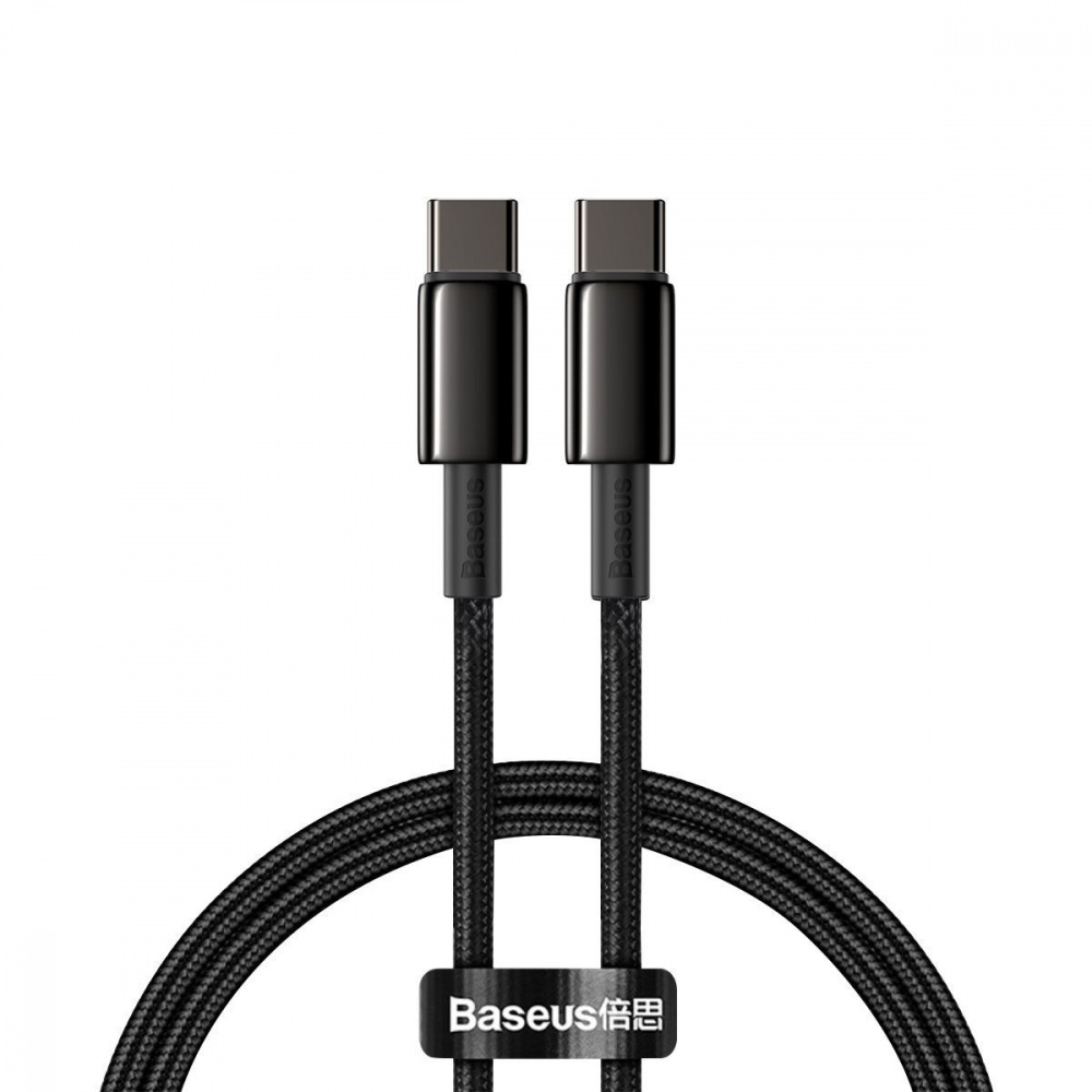 Кабель USB Baseus Tungsten Gold Type-C to Type-C 100W 1m