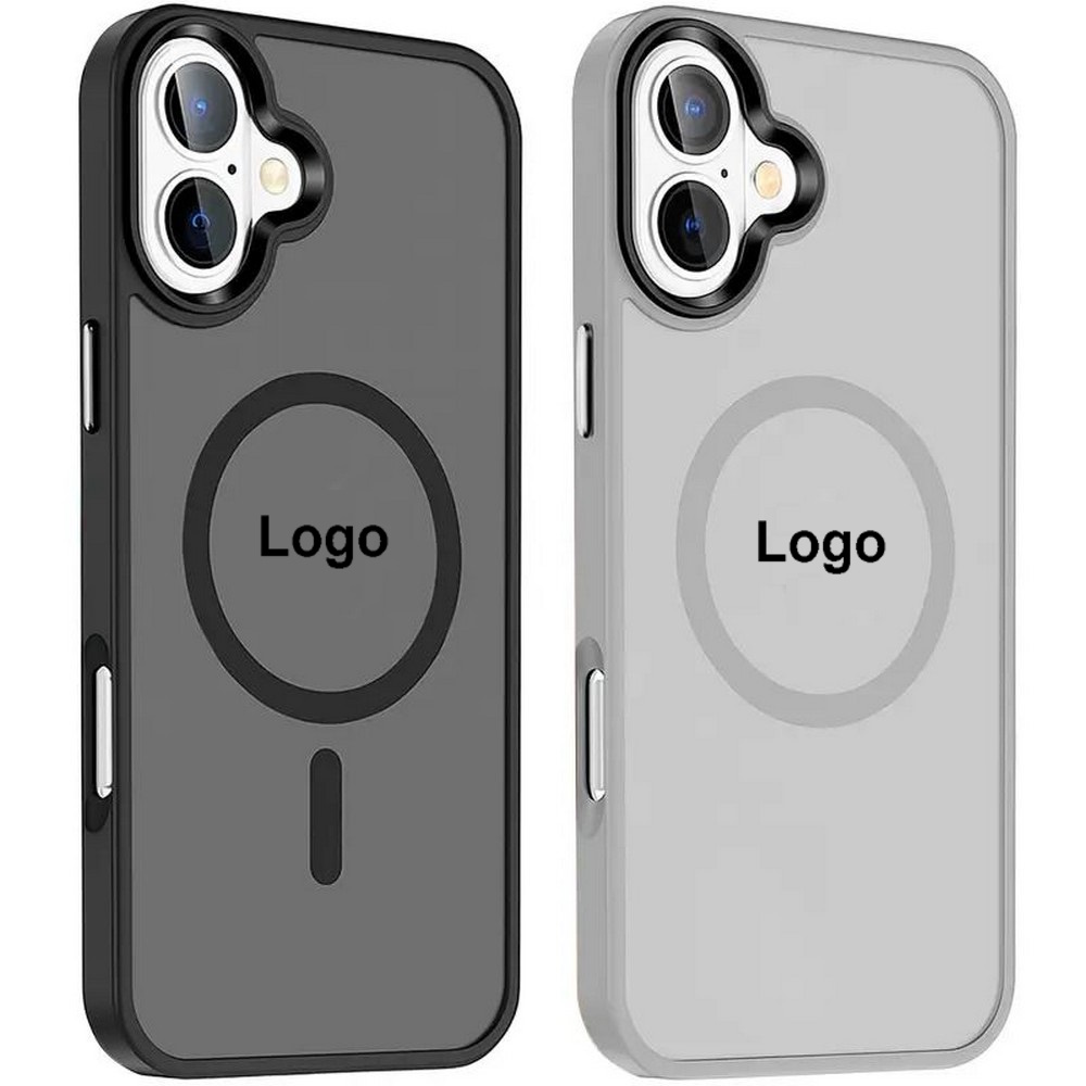 Чехол TPU+PC Metal Button with MagFit colorful iPhone 17