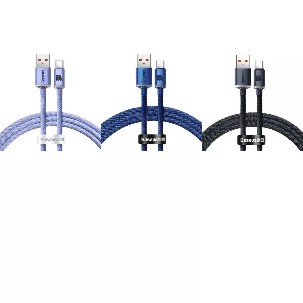 Кабель USB Baseus Crystal Shine Type-C 1.2m 100W