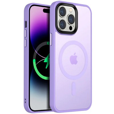 Чехол TPU+PC Metal Button with MagFit colorful iPhone 12 Pro Max