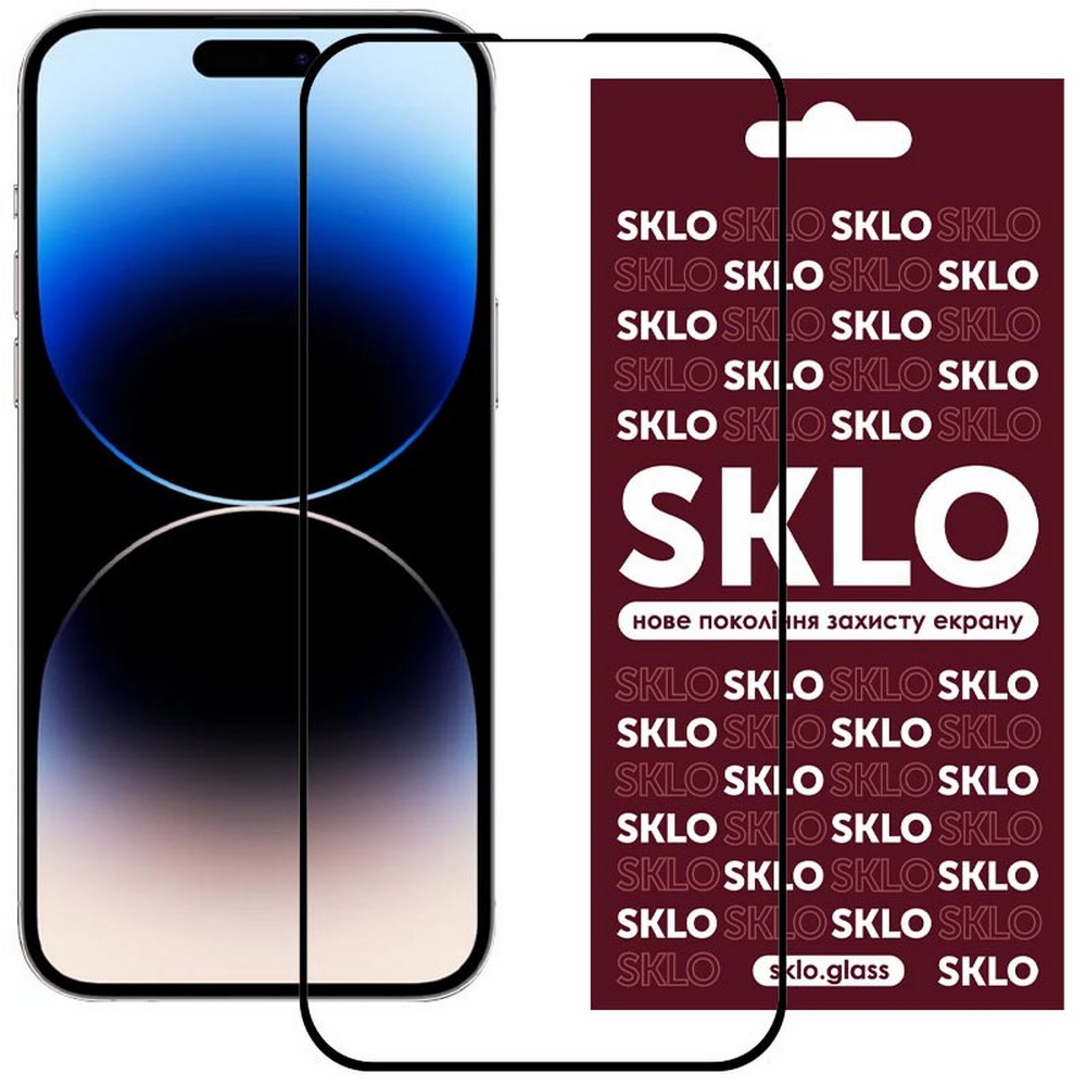 Защитное стекло SKLO 3D iPhone 15 Pro в уп.