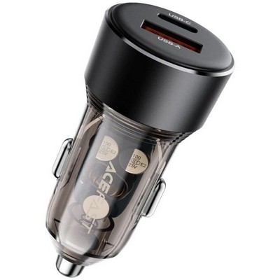 Авто ЗУ Acefast B12 PD + QC 3.0 (1 Type-C/1 USB/3A/60W)