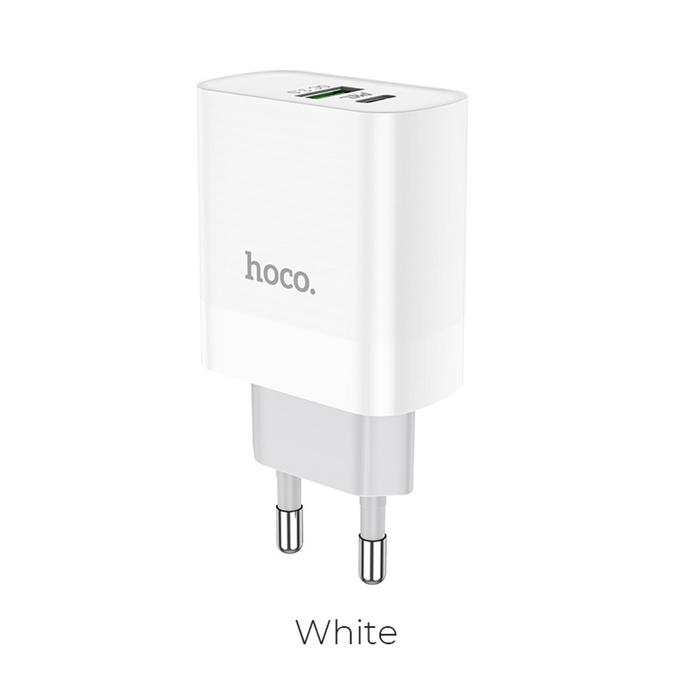 Сетевое ЗУ Hoco C80A 1USB, 1Type-C 3.1A/20W, QC/PD