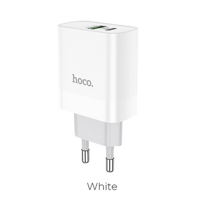 Сетевое ЗУ Hoco C80A 1USB, 1Type-C 3.1A/20W, QC/PD