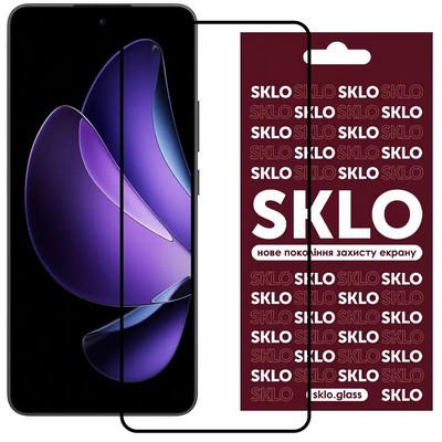 Защитное стекло SKLO 3D Oppo Reno 13 5G / 14 / 14F / 14 FS / 15 / 15F / 15 FS