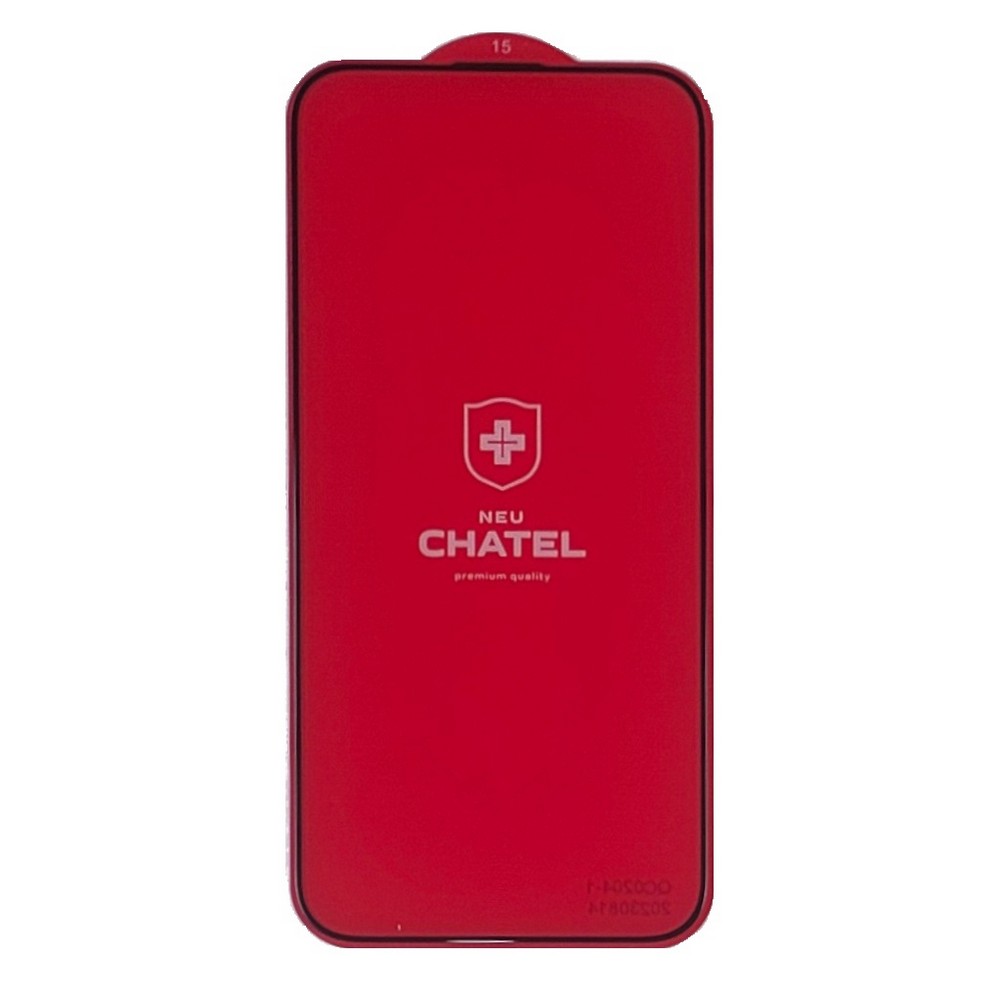 Защитное стекло +NEU Chatel iPhone 15 Pro Max Corning Class with mesh