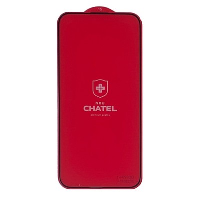 Защитное стекло +NEU Chatel iPhone 15 Pro Max Corning Class with mesh