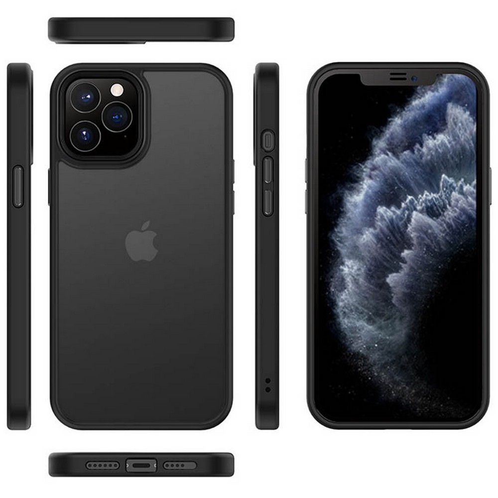 Чехол TPU+PC Metal Buttons iPhone 12/12 Pro