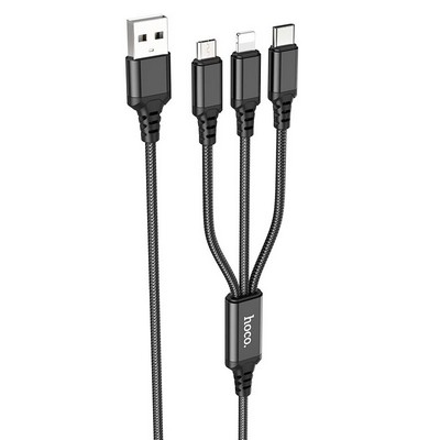 Кабель USB Hoco X76 3 in 1
